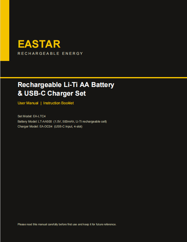EASTAR-LiTi-AA-Manual